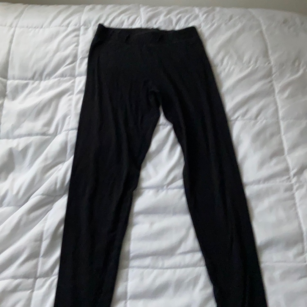 PINK black cotton leggings